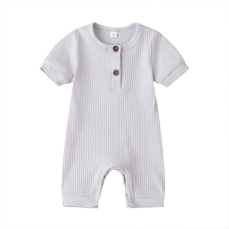 Wholesale Solid Color Baby Onesies Cotton Baby Clothes